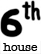 6th house glyph