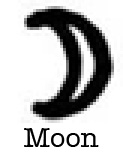 Moon glyph