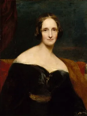 Mary Shelley (Portrait by R. Rothwell - 1840)